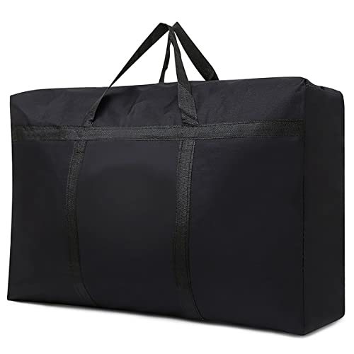 Multipurpose Extra Large Heavy Duty Storage Bags Duffle Bags for Space Saving Moving Storage (60Gal/230L, Black) - color: Black, size: 60Gal/230L
