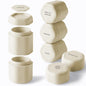 Cadence Capsules - Full Skincare Set, Sand - Six Containers with Magnetic Lids - 100% Leak Proof & TSA Approved for Travel and Carry On, 2 Small (0.56oz), 4 Medium (1.32oz) & Extender (1.43oz) - color: Sand, size: Full Set