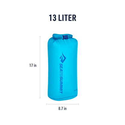 Sea to Summit Ultra-Sil Dry Bag, Ultralight Waterproof Dry Storage - color: Atoll Blue, style: 13 Liter