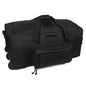 Greencity Duffel Bag Wheels Rolling Deployment Wheeled Military Suitcase Heavy-Duty Extra large deployment bag Capacity 32 Inch，Black - color: Black