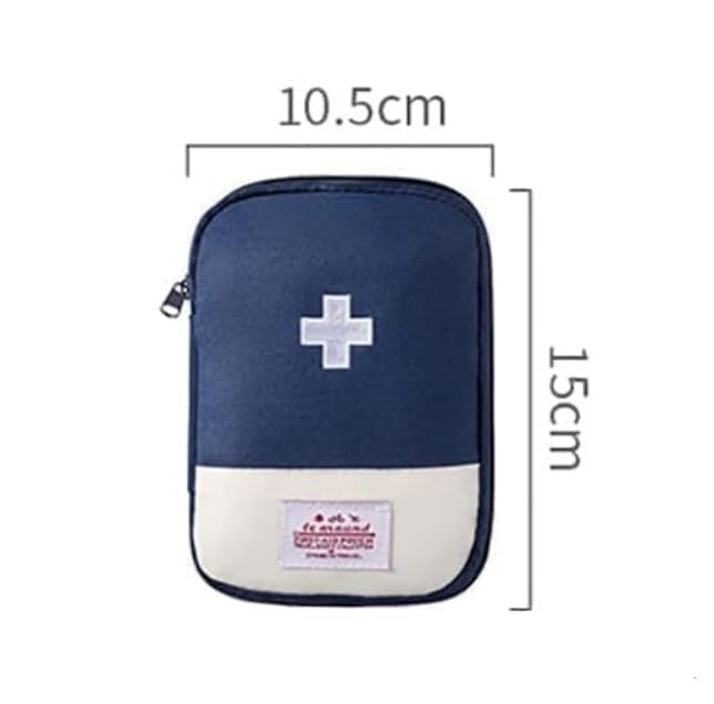 4 Pcs Travel First Aid Pouch,Empty Mini First Aid Pouch, Portable Outdoor First Aid Medical Rescue Bag Multi-Function Emergency Medicine Storage Organizer Bag Health and Household Supplies (Small)