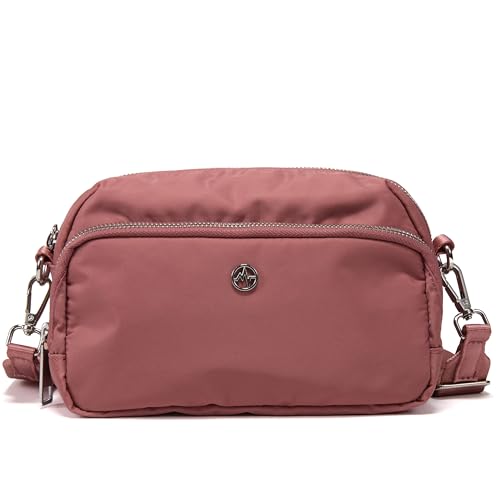 Pander Crossbody Sling Bag – Everyday Purse with Adjustable Strap, Perfect for Travel, Errands, and Daily Use - color: Mauve Pink