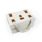 SplayTray: The Bag That Opens Into a Tray (Cream, Medium) - color: Cream, size: Medium