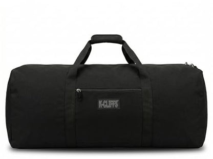 Heavy Duty Cargo Duffel Large Sport Gear Drum Set Equipment Hardware Travel Bag Rooftop Rack Bag - color: Black, size: 36" x 17" x 17"