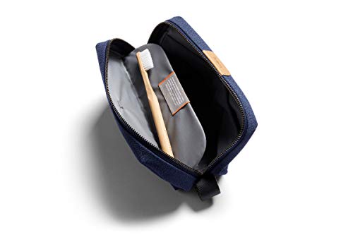 Bellroy Toiletry Kit (Unisex Toiletry Bag, Zipper Closure, Water-Resistant Lining, Toothbrush Sleeve with Magnetic Closure, Internal Mesh Pocket Organization) -Bronze - color: Ink Blue