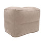 Foot Rest Pillow Inflatable Two Layer Single Air Valve PVC Flocking Portable Reducing Fatigue Airplane Foot Pillow for Office Home Travel (Grey) - color: Grey