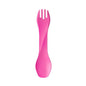 humangear GoBites Uno | Travel & Camping Utensils | Portable & Convertible Dining Ware | Multi-Functional Spork, Pink - color: Pink