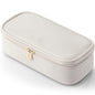 Vlando Travel Makeup Bag,Small Makeup Pouch Cosmetic Bag for Women Makeup Organizer Bag Gifts for Women Girlfriend Teacher Mom Brithday Gifts-White - color: 01-White