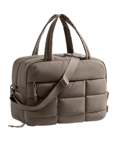 BAGSMART Gym Bag for Women, Carry on Travel Duffel Bag, Water-resistant Weekender with Shoe Compartment for Gym Travel Work, Dim Gray, Medium - color: Dim Gray, size: Medium