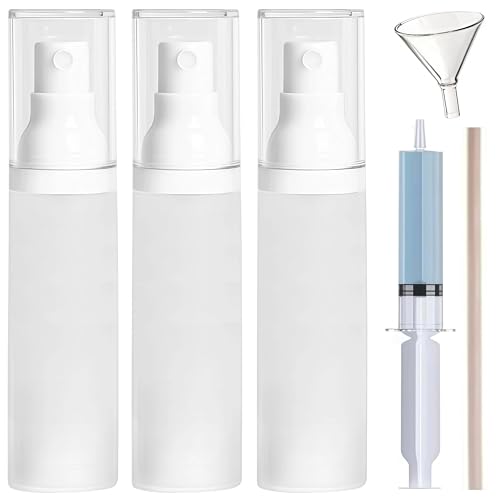 360° Angle Work - Small Spray Bottle | 1.7oz/50ml - Mini Spray Bottle - TSA Approved Travel Bottle | Portable Refillable Leak Proof | For Perfume Toner Hair spray Facial Moisturizing | 1.7oz/50ml-PK 3 - size: 1.7 fl oz (3 Count)