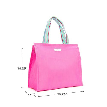 SCOUT Cold Shoulder Cooler Tote - Versatile Two in One Design, Zip-Top Tote Plus Removable Insulated Liner, Perfect for Beach, Pool, Travel - color: Grass