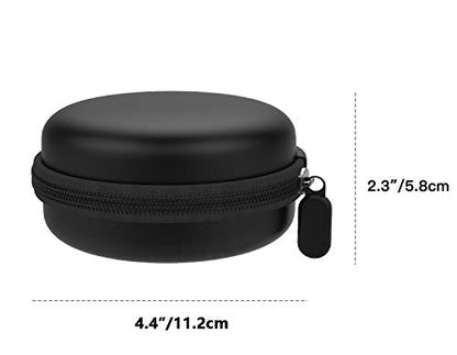 MoKo Storage Box Compatible with Apple Watch Series 11/10/9/8/7/6/5/4/3/2/1/SE3/SE2/SE, Portable Protective Travel Case for AirPods Pro 2/1/AirPods 3/2/1 Charging Case Holder Dock,Black - color: Black