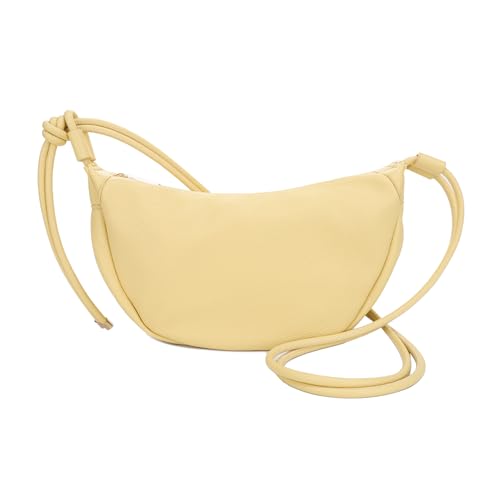 Mali&Lili Hobo Shoulder Bag for Women, Aria Convertible Crossbody Bags for Women, Vegan Leather purses, Shoulder Handbags - color: Yellow