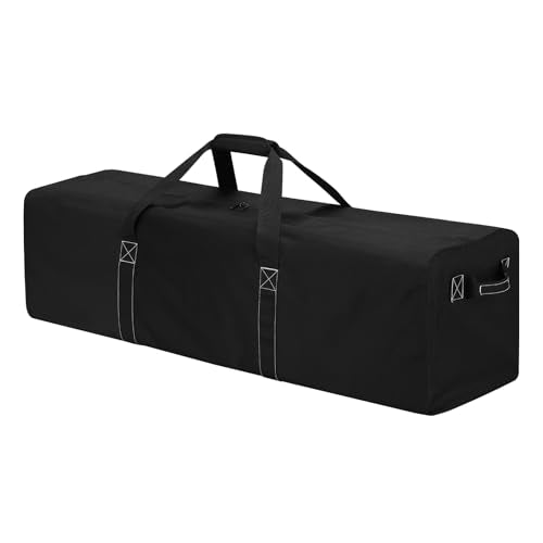 48 Inch Duffle Bag for Travel Camping - 165L Extra Large Heavy Duty Duffel Bag, Sport Equipment Storage Bag with 2 Sides Handles-Black - color: Black, size: 48 inch