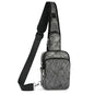 BROADREAM Sling Bag, Crossbody Bag with Anti-Theft Lock Zipper, RFID Blocking & Water Resistant for Travel Work Sport - color: Camouflage Gray