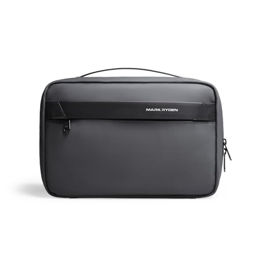 MARK RYDEN Toiletry Bag for Men, Travel Toiletry Organizer Dopp Kit Water-resistant Shaving Bag for Toiletries Accessories (Dark Grey) - color: Dark Grey