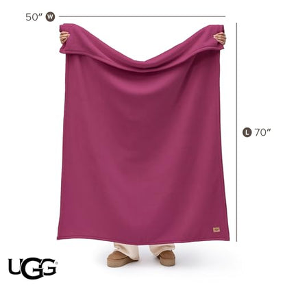 UGG Coco Throw Blanket – Soft & Cozy Blanket for Couch, Graduation Gifts or Teacher Birthday Gifts for Women Mom Her, 50" x 70", Strawberry Pink - color: Strawberry Pink