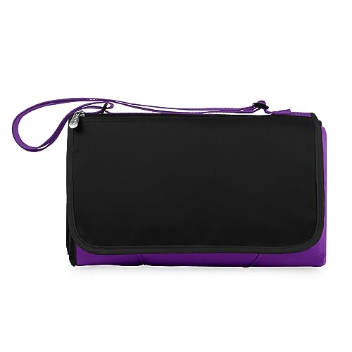 ONIVA - a Picnic Time brand Blanket Tote Outdoor Picnic Blanket, Beach Blanket, Camping Blanket 16 x 11 x 3 - color: Purple
