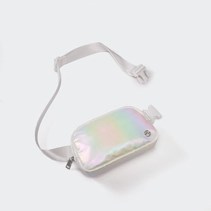 Pander Everywhere Belt Bag for Women, Fashion Waist Packs, Crossbody Bags with Adjustable Strap (Iridescent). - color: Iridescent