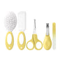 Baby Grooming Kit Newborn,Baby Health Care Kit,Baby Brush Soft Bristles 5 pcs Baby Nail Kit Nursery Care Kit Baby Hair Brush Hair Comb Nail Kit Safety Cutter Nail Clipper Set Yellow - color: 5pcs Yellow