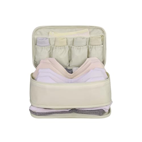 Underwear Bra Travel Bag Packing Cubes Bra Underwear Socks Storage Bag Travel Packing Organizers Toiletry Bag,Beige 10# - color: Beige 10#