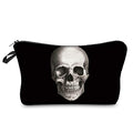 Deanfun Cosmetic Bag for Women, Skull 3D Printed Black Cool Makeup Bags Waterproof Travel Storage Toiletry Bag Accessories Gifts(hzb-42) - color: HZB-42