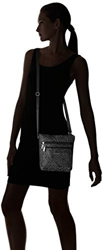 Baggallini Pocket Crossbody Bags for Women 8x8 Small Lightweight Durable Water-resistant Travel Purse W/Rfid - color: Midnight Floral