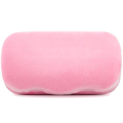 Hard Shell Glasses Case w/Cloth,Velvet Reading Glass, Eyeglass Case, Lightweight, Crush-Resistant, Men & Women - color: Pink Velvet, size: Large