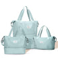 Expandable Travel Duffle Bag for Women Men, Large Gym Bag Travel Tote Bags, Waterproof Carry On Personal Item Bag Airline Approved, Overnight Workout Weekender Bag with Luggage Sleeve, Light Blue - color: C- Light Blue