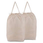 MCleanPin Washable Laundry Bags with Handles,140L Dirty Clothes Storage Bags for Laundry Hamper and Basket with Liner in College Dorm Travel, 2 Pack (Beige) - color: Beige