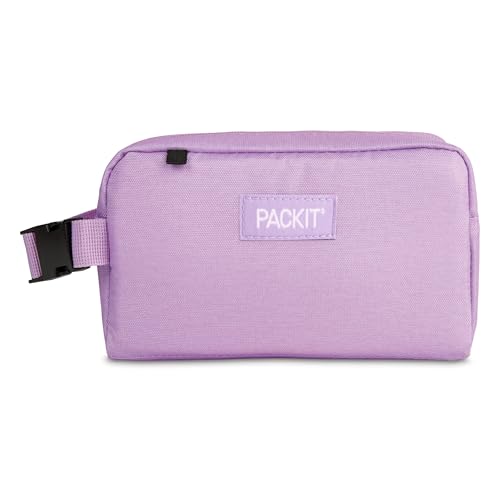 PackIt Freezable Small Insulated Snack Box, Lavender, with EcoFreeze Technology (Built-in Ice Pack), Mini Cooler or Small Lunch Bag, For Fresh Snacks On the Go, for Work, Gym, or Travel - color: Lavender, size: Medium