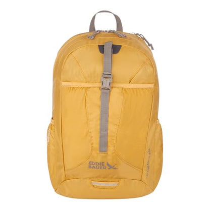 Eddie Bauer Stowaway Packable Backpack | Travel | Outdoor | Lightweight | Foldable | Durable | Ripstop Polyester | 30L - Field Gold - color: Field Gold, size: 30L