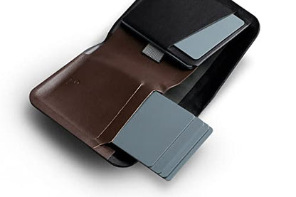 Bellroy Apex Note Sleeve – (Molded leather billfold wallet, RFID protected) - Raven - color: Raven