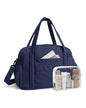 BAGSMART Expandable Personal Item Travel Bag, Lightweight Gym Bag for Women, 24L Weekender Travel Duffle with Toiletry Bag, Carry on Overnight Duffel, Navy Blue - color: Navy Blue