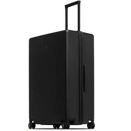 LEVEL8 Checked Luggage, Large Hardside Suitcases with Wheels 28 Inch Luggage, Luminous Textured Lightweight Hard Shell Suitcases Locks Tsa Approved, Black - color: Black, size: Checked-Large 28 Inch