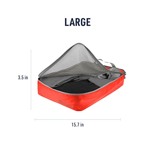 Sea to Summit Travelling Light Garment Mesh Bag Packing Organizer, Large, Spicy Orange - color: Spicy Orange, style: Large