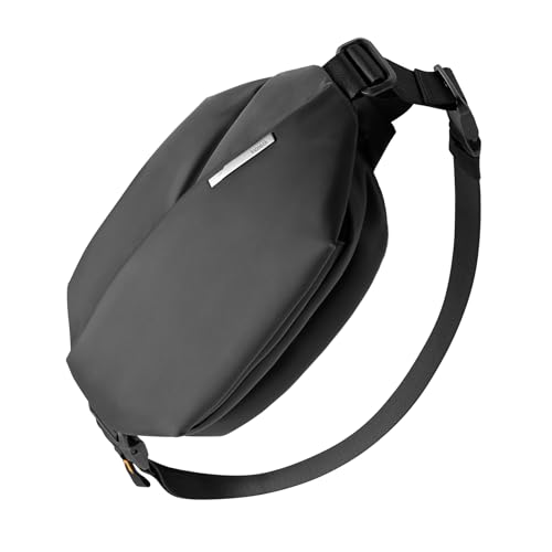 Inateck Sling Bag X, Multi-pocket Crossbody Shoulder Chest Bag with Adjustable Shoulder Strap, Water-resistant Waist Fanny Pack for Men, Women, Travel, Daily Use, Cycling, Hiking, Black, Small - color: Black, size: Small