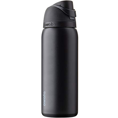 Owala FreeSip Insulated Stainless Steel Water Bottle with Straw, BPA-Free Sports Water Bottle, Great for Travel, 32 Oz, Very, Very Dark - color: Very, Very Dark, size: 32 Ounces