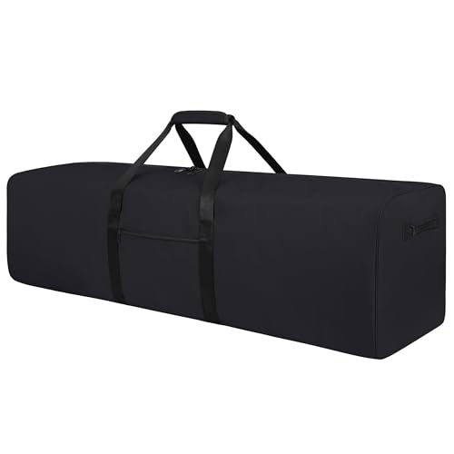 Urbanstand 48 Inch Travel Duffle Bag Extra Large Sport Equipment Duffel Bags with 2-way Lockable Zippers (Black) - color: Black, size: 48inch