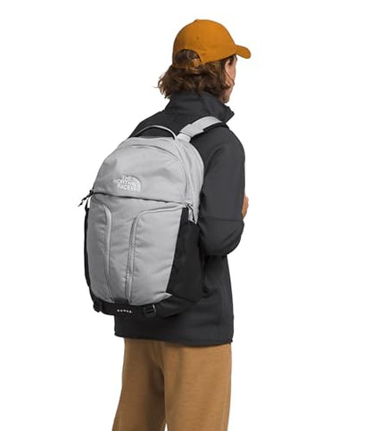 THE NORTH FACE Surge Commuter Laptop Backpack | Daypack With Water Repellent Finish, 16" Laptop Sleeve, Reflective Details - color: Meld Grey Dark Heather/Tnf Black-npf, size: One Size