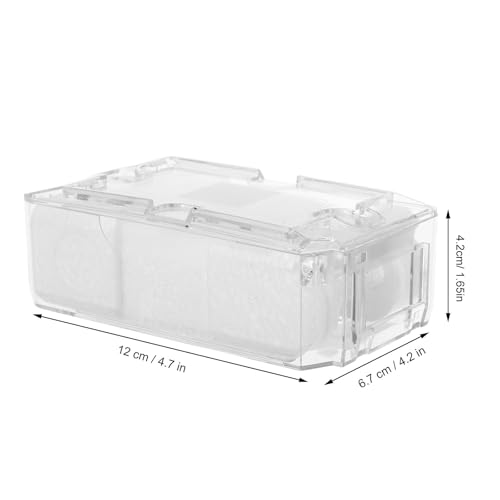 Healeved Acrylic Display Watch Case Clear Box with Inner Holder Watch Display Case for Wristwatches Portable Container for Women Men, 4.72X2.63X1.65In