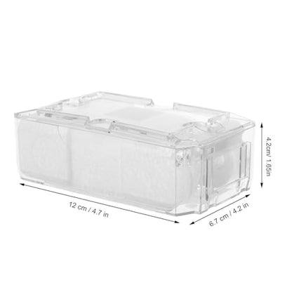 Healeved Acrylic Display Watch Case Clear Box with Inner Holder Watch Display Case for Wristwatches Portable Container for Women Men, 4.72X2.63X1.65In