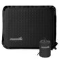 Inflatable Seat Cushion,Self-Inflating Foam Stadium Seat Cushion, Airplane Seat Cushion,Protable Seat Pad for Camping, Backpacking,Sports Events,Traveling,Bleacher (1, Black) - color: Black