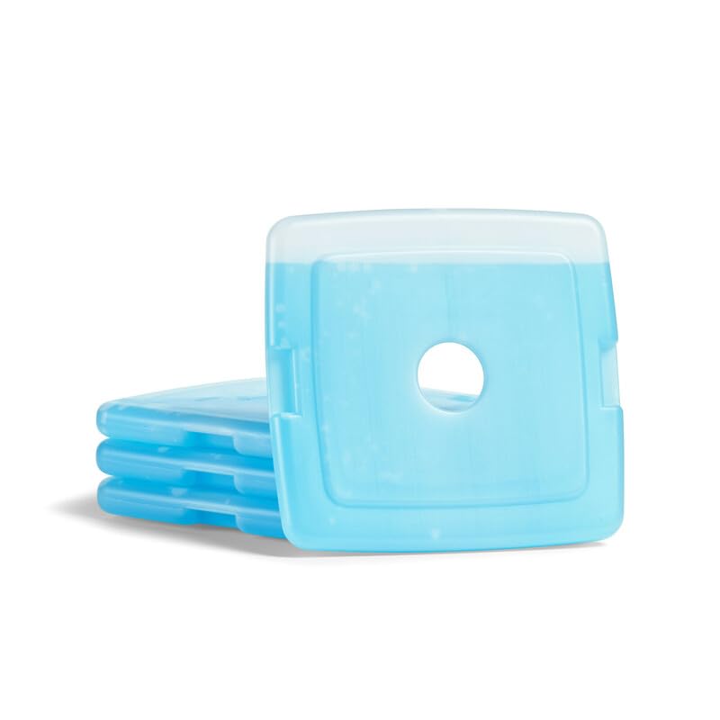 Cool Coolers by Fit + Fresh, Reusable & Long-Lasting Slim Ice Packs, Cold Packs for Lunch Boxes, Ice Packs for Lunch Bags, Blue 8 Pack - color: Blue (8 Pack)