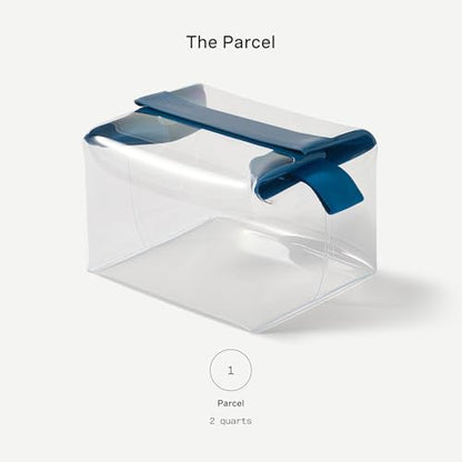 Cadence Parcel - Clear Kit with Magnetic Closure - Durable and Leak-Resistant Travel Toiletry Kit - Large Cove Parcel - color: Cove, size: Large