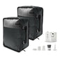 ETROL TPU Vacuum Bag for Travel, 70D Nylon Reusable Compression Bag with IP67 Waterproof Zipper, Compression Packing Cubes for Clothing, Space Saver Bags for Luggage (Full Open, Grey,2Pcs+Pump) - color: Full Open, Grey,2Pcs+Pump