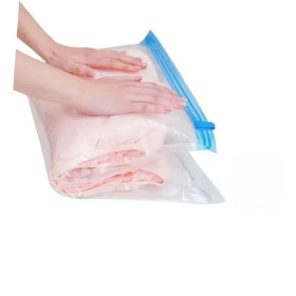 UKCOCO 12pcs Travel Compression Storage Bags Roll up Vacuum Cloth Bags Pa+pe 7-layer Reusable Space Saver for Clothing Luggage Packing
