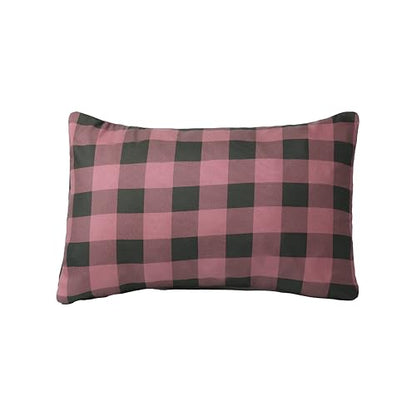 Teton Sports Camp Pillow; Great for Travel, Camping and Backpacking; Washable, Plum Plaid - color: Plum Plaid