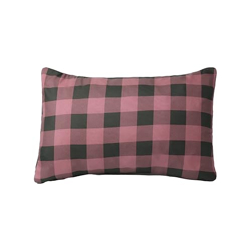 Teton Sports Camp Pillow; Great for Travel, Camping and Backpacking; Washable, Plum Plaid - color: Plum Plaid