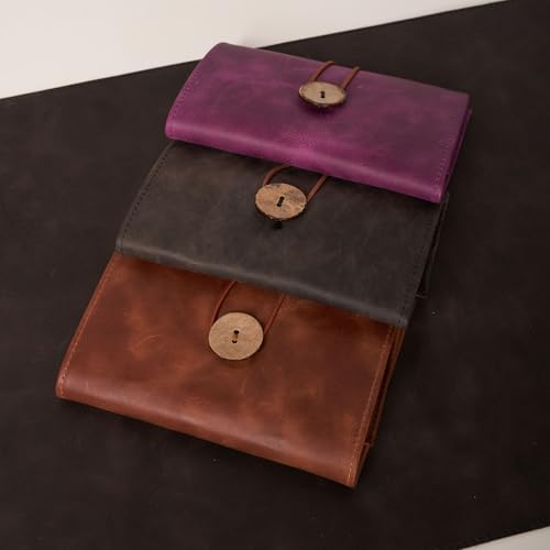 HARDISTON Custom Leather Tech Organizer Roll – Personalized Cord Pouch for Travel Tech Accessories, USB Cables, Charger, Passport, SD Cards – Handmade Gift for All